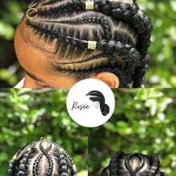 Cornrows con diseños