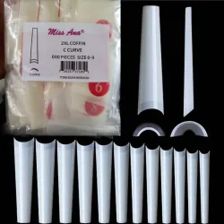 Uñas Coffin Naturales(600pcs)