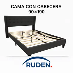 CAMA CON CABECERA 90*190