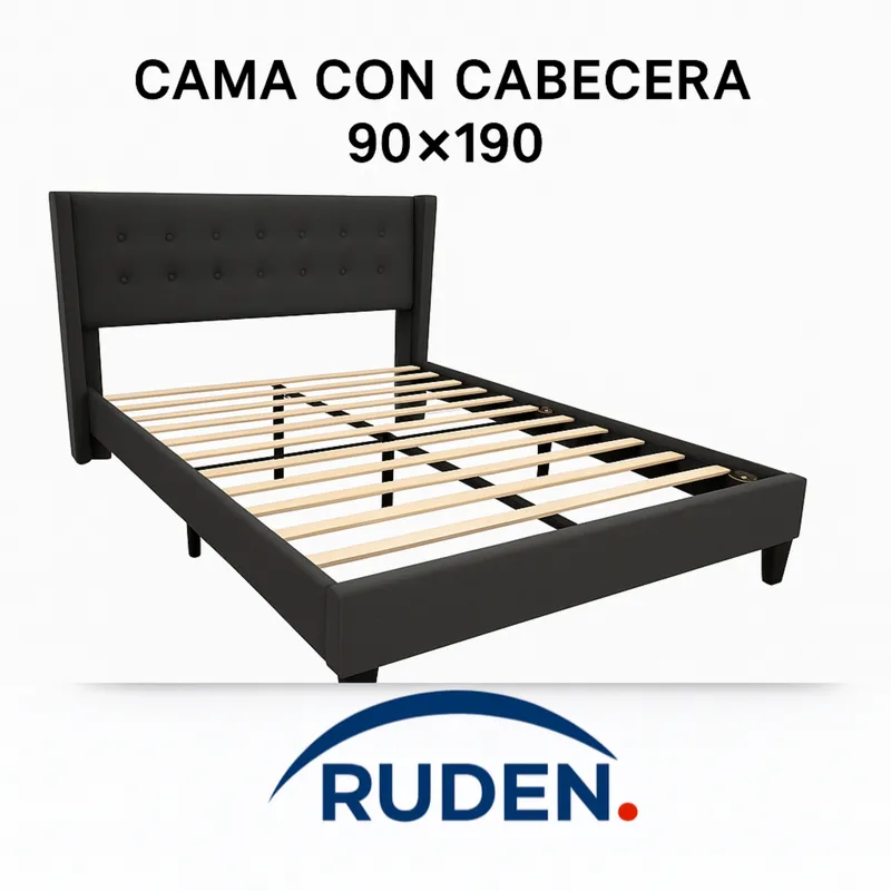 CAMA CON CABECERA 90*190