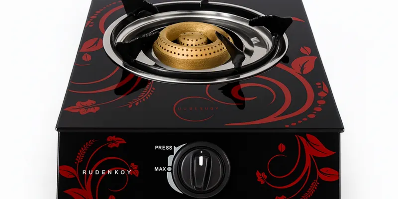 Cocina de gas 1Q cristal Rudenkov