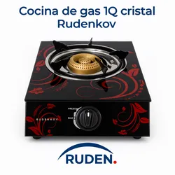 Cocina de gas 1Q cristal Rudenkov