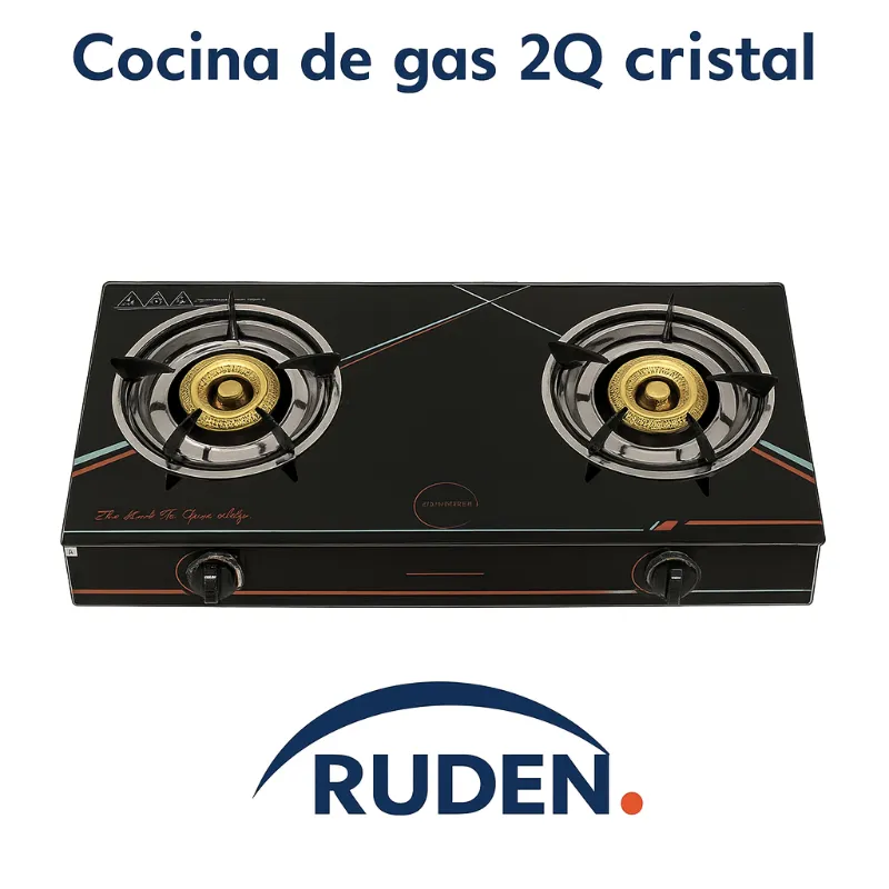 Cocina de gas 2Q cristal Rudenkov