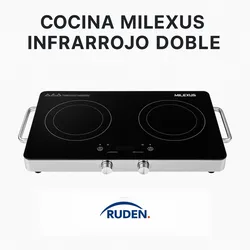 COCINA MILEXUS INFRARROJO DOBLE