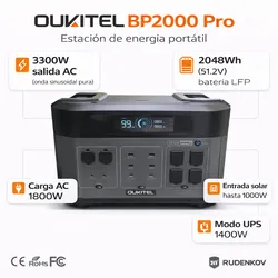 Estación de energía portátil 3300W