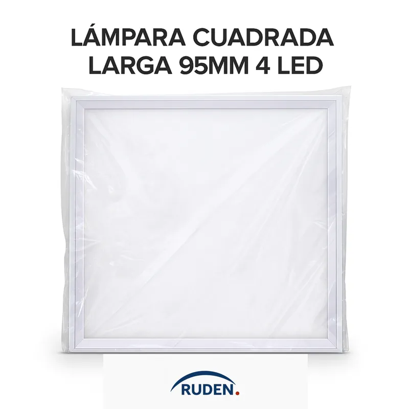 LAMPARA CUADRADA LARGA 95MM 4 LED