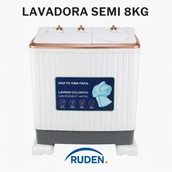 LAVADORA SEMI 8KG