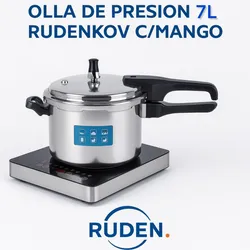 OLLA DE PRESION 7L RUDENKOV C/MANGO
