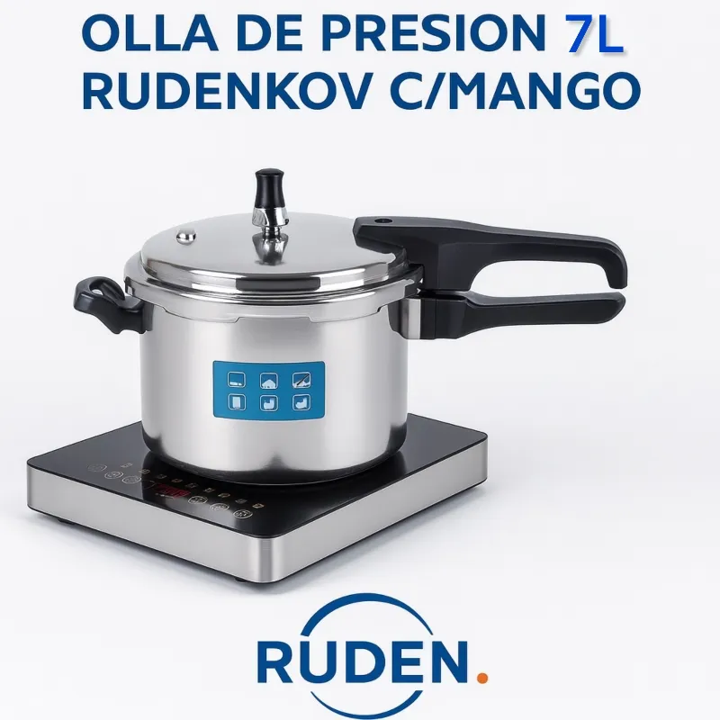OLLA DE PRESION 7L RUDENKOV C/MANGO