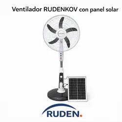 Ventilador RUDENKOV con panel solar
