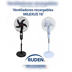 Ventiladores recargables MILEXUS 16’