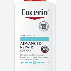 Eucerin Advanced Repair Body Lotion and Advanced Cleansing Body and Face Cleanser Regimen Pack, 33.8 Fluid Ounce