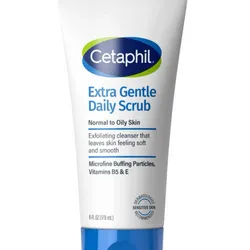 Exfoliante diario extra suave: exfolia y limpia suavemente sin resecar, para todo tipo de piel, no irritante e hipoalergénico, apto para piel sensible, 177 ml (6 onzas líquidas), paquete de 2