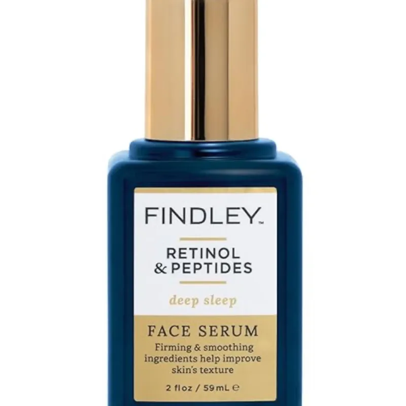 Generic Findley Retinol + Peptides Face Serum, 2 onzas líquidas, sin caja, blanco