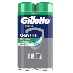 GILLETTE Gel de afeitar: Este gel de afeitar ayuda a reducir cortes, ardor, escozor, enrojecimiento y tirantez. Ofrece una defensa completa contra la irritación para ayudar a proteger la piel sensible de los signos de irritación del afeitado.