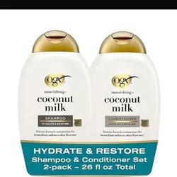 ogx conjunto de champú y acondicionador 