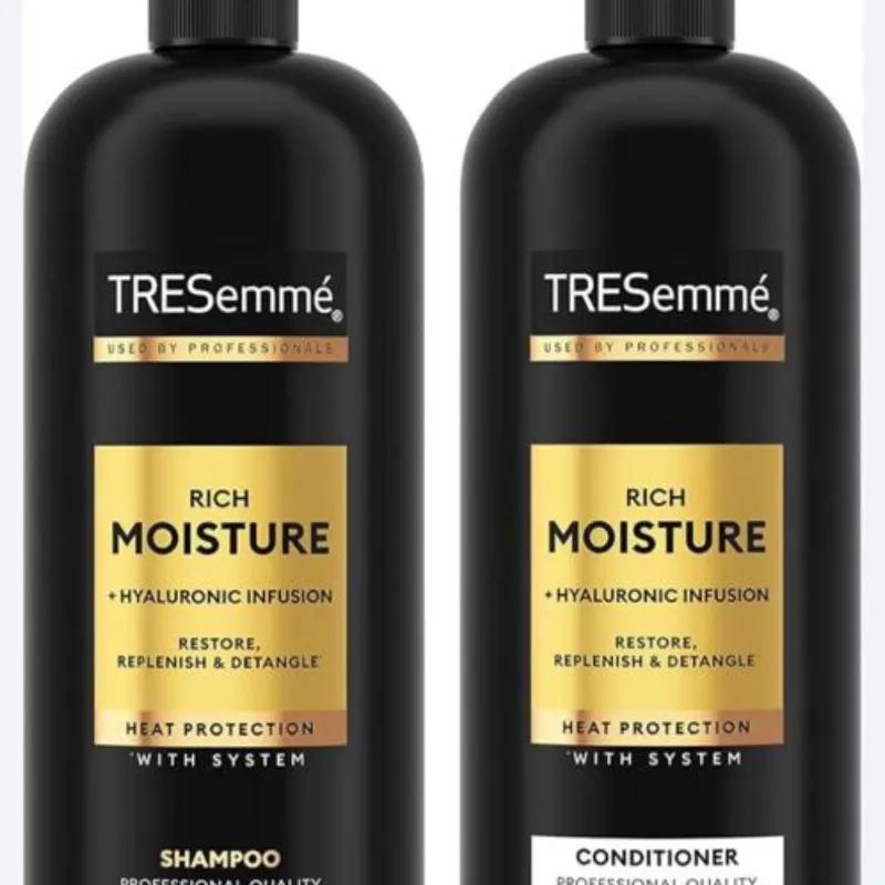 TRESemmé Acondicionador hidratante de humedad rica con bomba para cabello seco formulado con tecnología Pro Style 39 fl oz