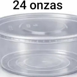 Envase plástico circular 24 oz