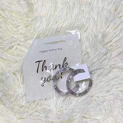 Aretes plateados, modelo #1. 🤍