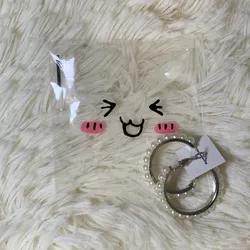 Aretes plateados, modelo #8. ✨