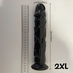 Dildo negro 2XL. 🖤