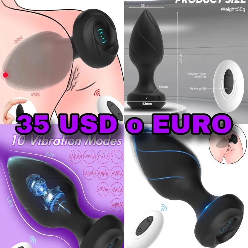 Vibrador Anal A Distancia. 🕹️