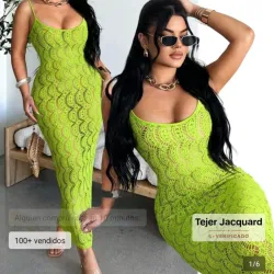 Vestido largo de playa