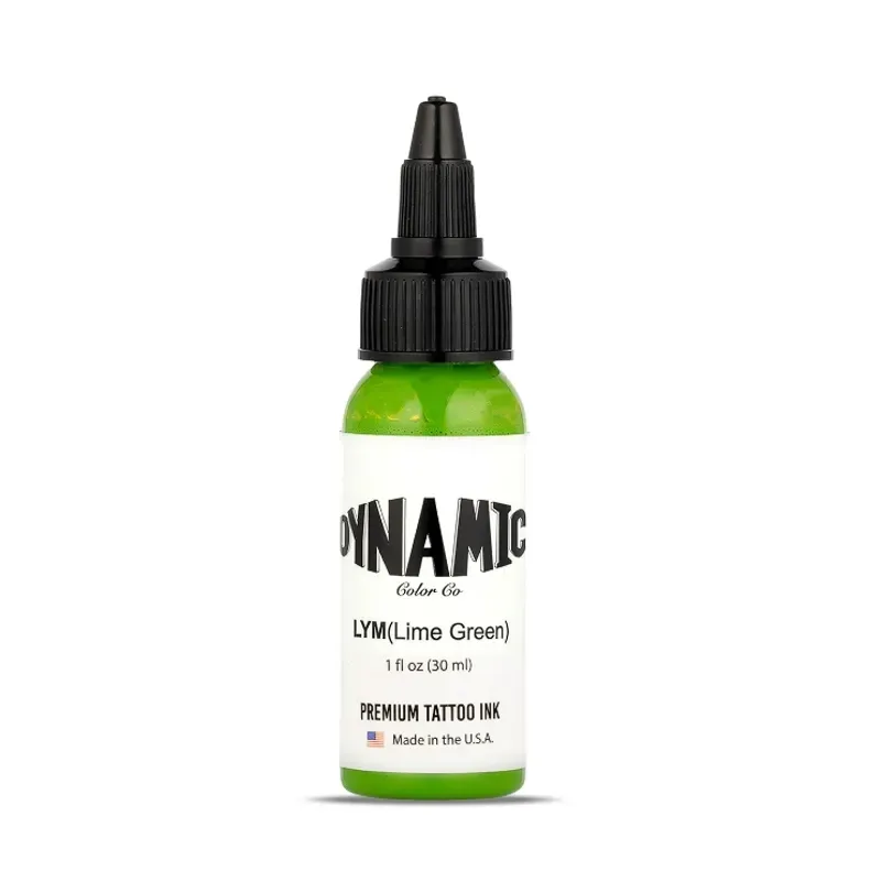 Tinta de tatuaje verde Lyme - 1 oz. Botella