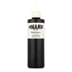 Dinamic Black,Tinta de tatuaje negra - 8 oz. Botella