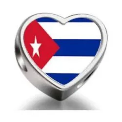 Charm de Corazón de Bandera de Cuba