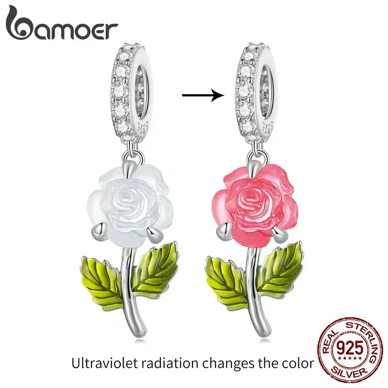 Charm UV de Rosa Colgante