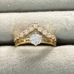 Juego Anillo Talla 8 Oro 10K