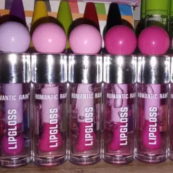 Lips gloss de bola y paleta gorda