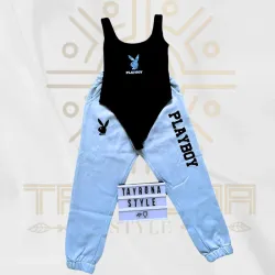 Azul - Body Negro (Talla M)