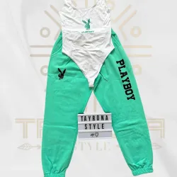 Verde Aguamarina - Body Blanco (Talla M)