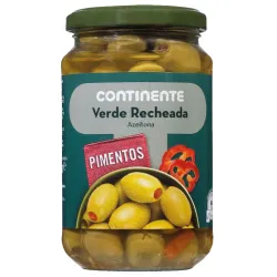 ACEITUNA VERDE CON PIMIENTO CONTINENTE 200G