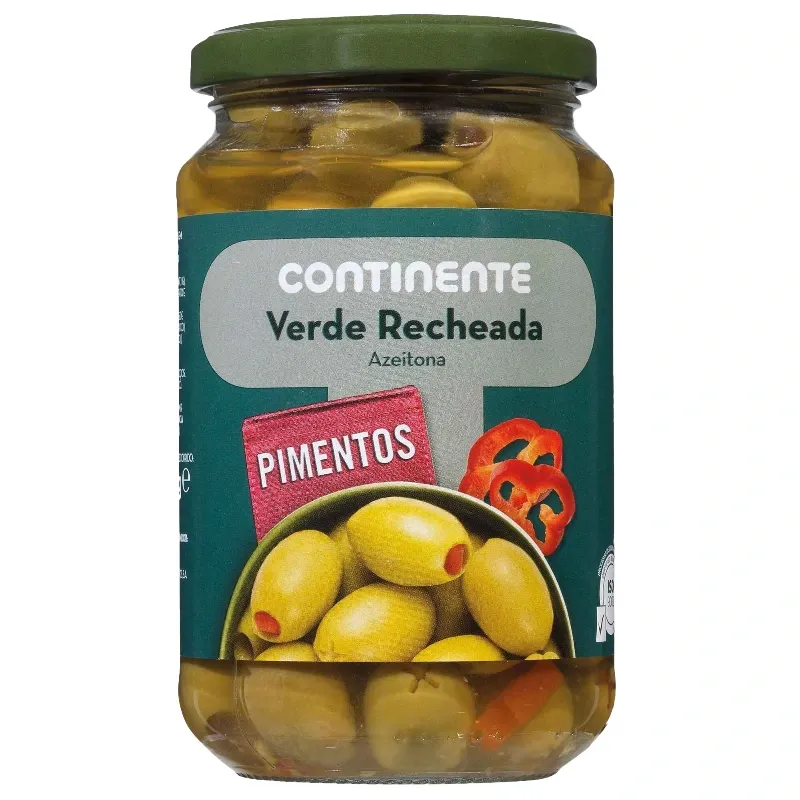 ACEITUNA VERDE CON PIMIENTO CONTINENTE 200G