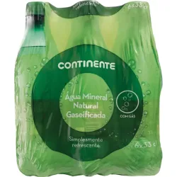 AGUA CON GAS CONTINENTE 6X33CL