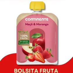 BOLSITA FRUTA MANZANA FRESA CONTINENTE 90G