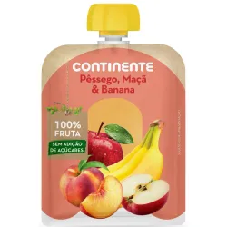 BOLSITA FRUTA MELOCOTÓN MANZANA PLÁTANO CONTINENTE