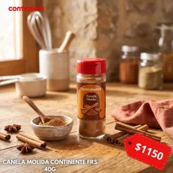 CANELA MOLIDA CONTINENTE FRS 40G