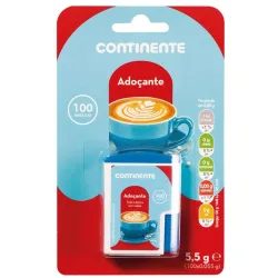 EDULCORANTE C/DOS CONTINENTE 100 PAST 5.5G
