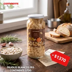 FRIJOLES BLANCOS FRS CONTINENTE 400G