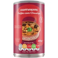 FRIJOLES CON CHORIZO CONTINENTE 420 GR