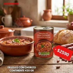 FRIJOLES CON CHORIZO CONTINENTE 420 GR
