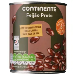 FRIJOLES NEGROS CONTINENTE 520GR