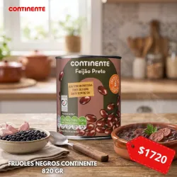 FRIJOLES NEGROS CONTINENTE 520GR