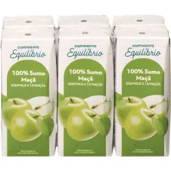 JUGO 100% CONTINENTE MANZANA 6X200ML
