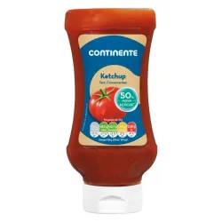 KETCHUP CONTINENTE REDUCIDO EN AZÚCAR 540G