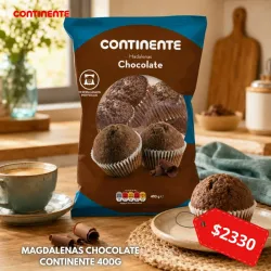 MAGDALENAS CHOCOLATE CONTINENTE 400G